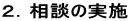 2.相談の実施